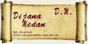 Dijana Medan vizit kartica